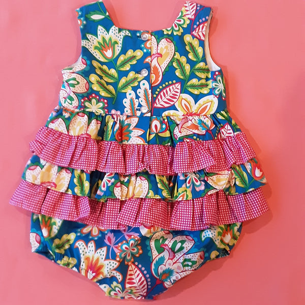 Bright Floral Bubble Suit | Last One | Bonnie Baby