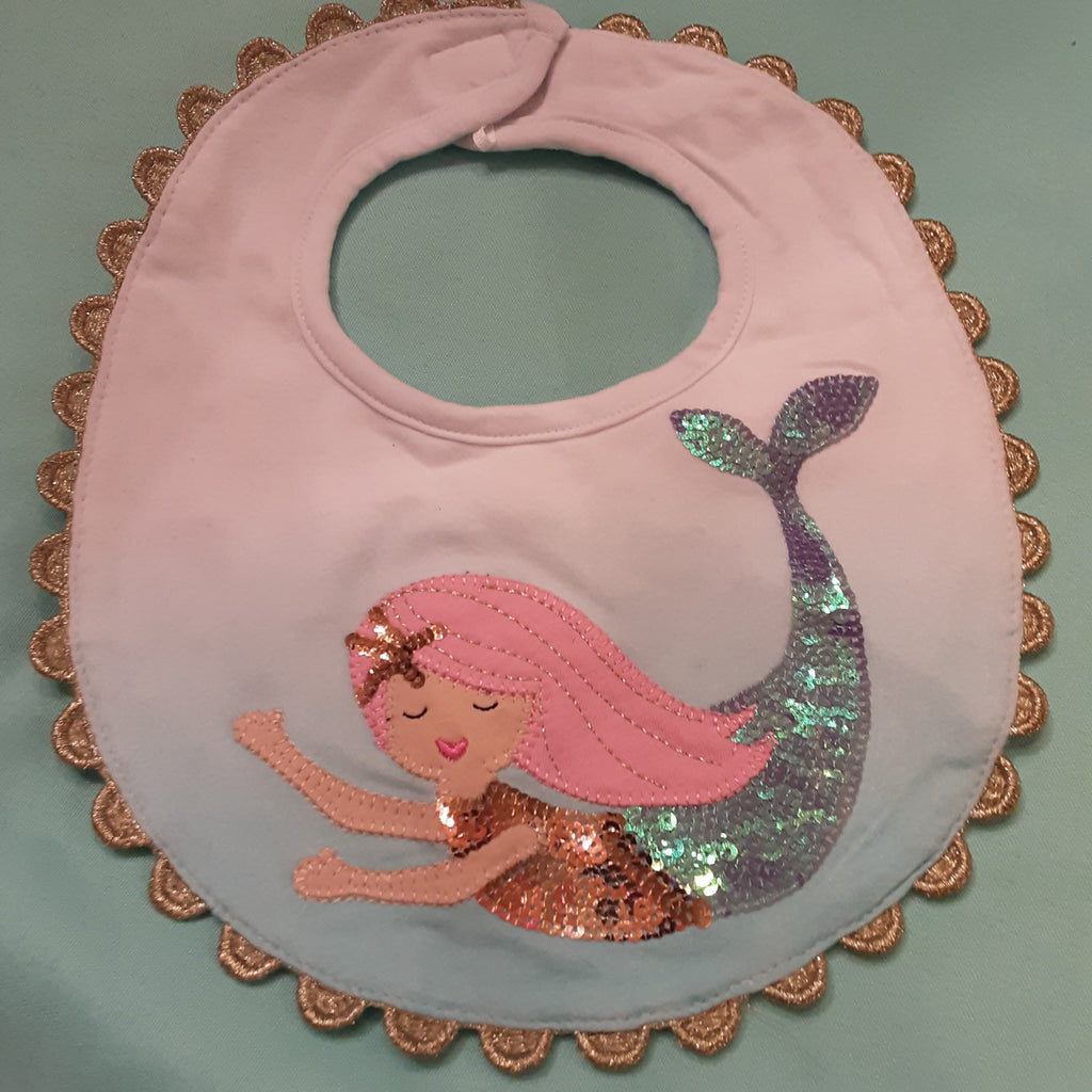Mermaid Baby Bib | Mud Pie