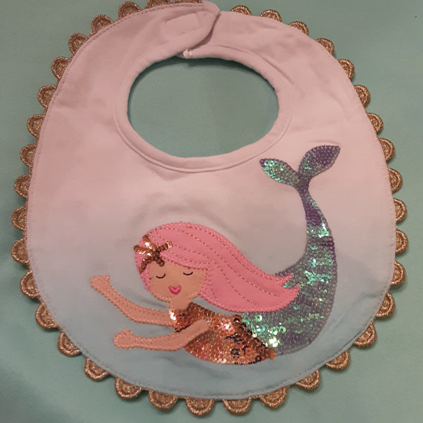 Mermaid Baby Bib | Mud Pie