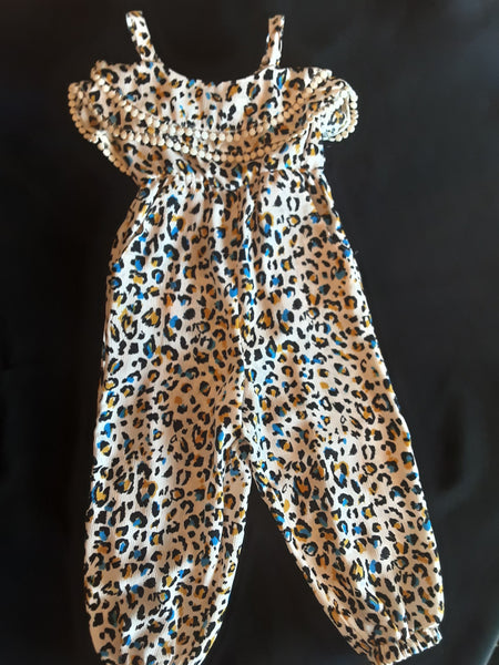 Leopard Long Romper - Infant