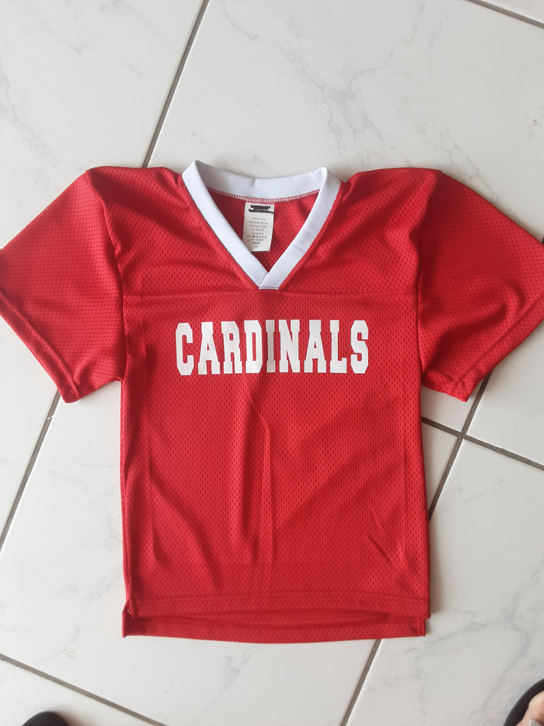 Youth Football Jersey with White Collar - Cardinals