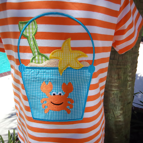 Beach Pail and Crab Short Set | Three Sisters