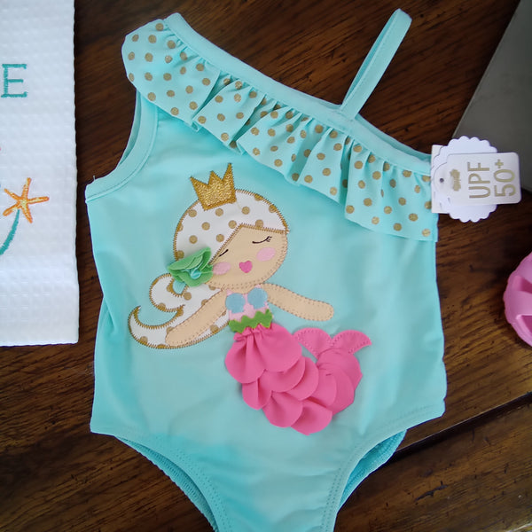 Infant UPF50+ Mermaid Swimsuit | Mud Pie Swimwear