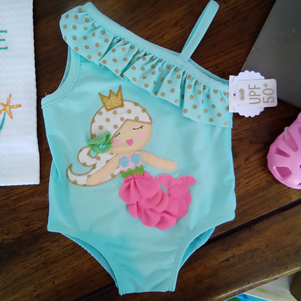Infant UPF50+ Mermaid Swimsuit | Mud Pie Swimwear