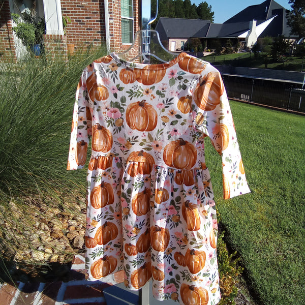 Pumpkin Patch Printed Dress