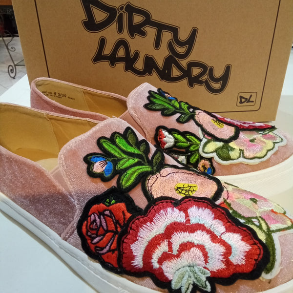 Velvet Vintage Rose Slip On Shoes | Dirty Laundry - Jiana