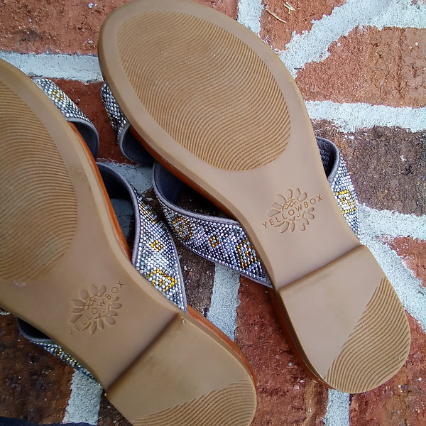 Glitzy Slide Sandal | Yellow Box Footwear - Bali
