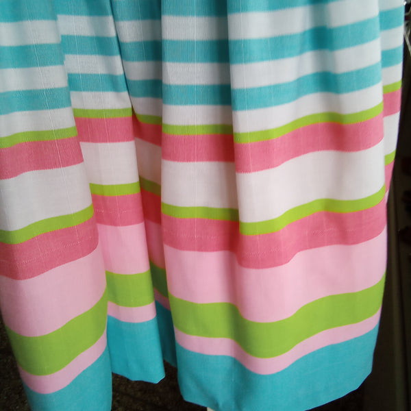 Multi Colored Cold Shoulder Striped Dress | Bonnie Jean
