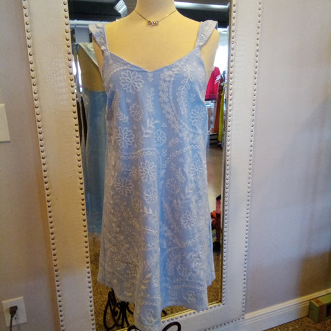 Light Blue Embroidered Dress | Savanna Jane