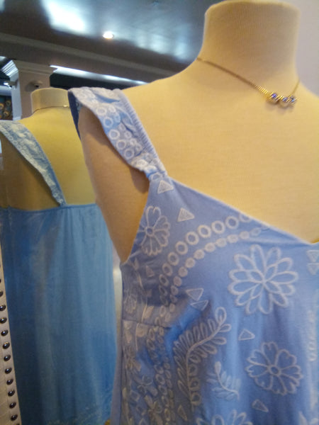 Light Blue Embroidered Dress | Savanna Jane