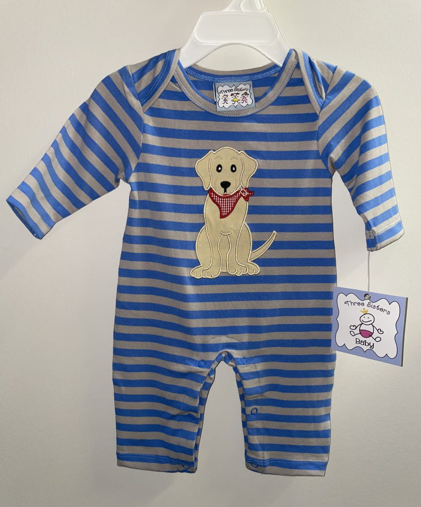 Puppy Appliqued Romper