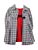 Houndstooth Coat Over Red Dress | Bonnie Baby