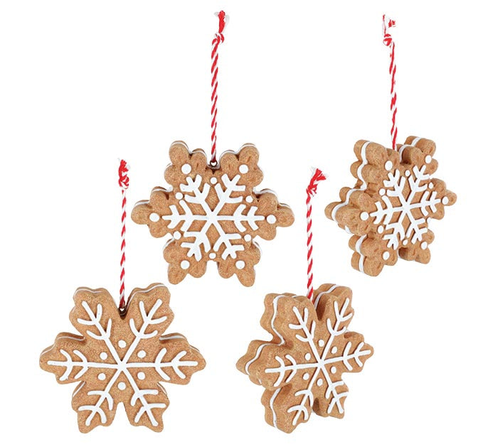 Gingerbread Snowflake Ornament
