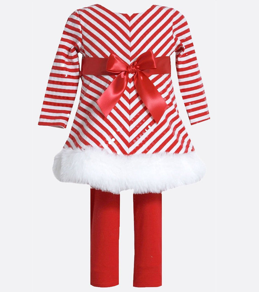 Candy Cane Maker Sequin Legging Set -Toddler || Bonnie Jean