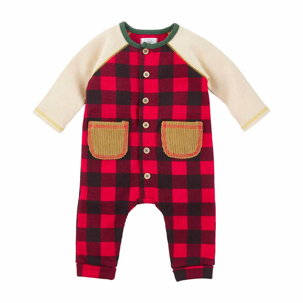 Buffalo Check Baby Bodysuit | Mud Pie