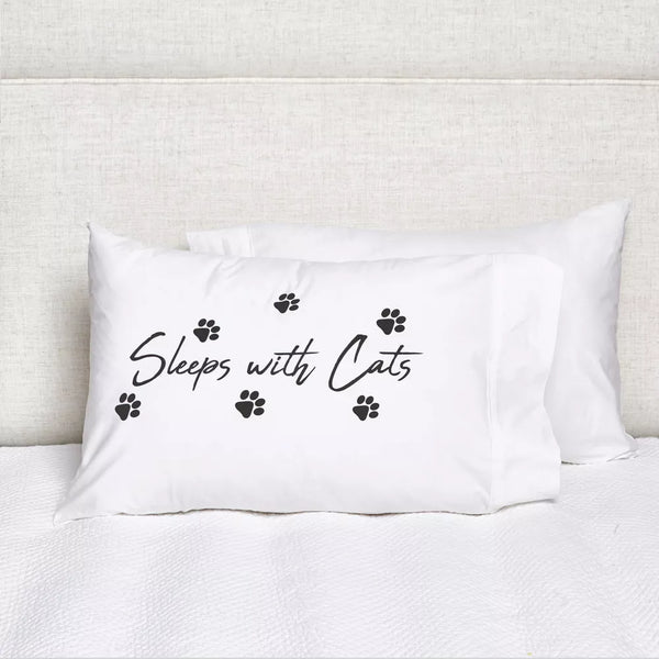 Sleeps with Cats Pillowcase