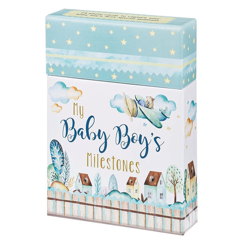 Baby Boy Milestone Cards