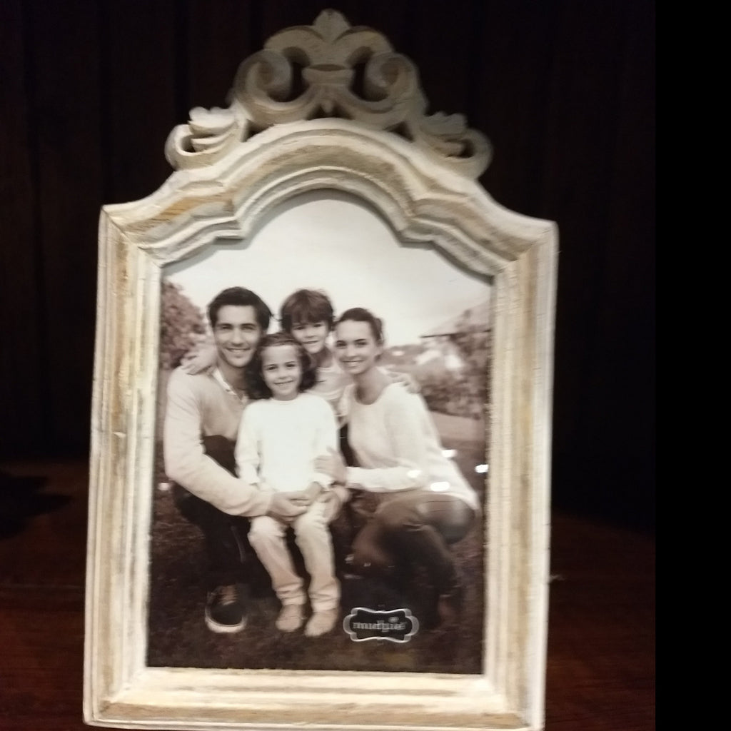 White Washed Picture Frame | Mud Pie