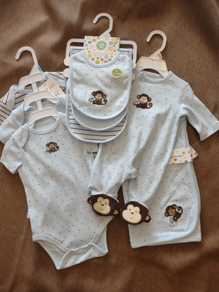 Little Monkey Tag Along Receiving Blanket - Little Me