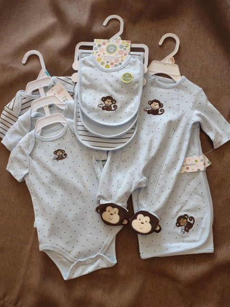 Little Monkey Tag Along Receiving Blanket - Little Me