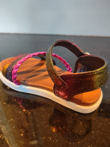 Adjustable Width Side Buckle Sandal | Mini Mia Little Kizzie