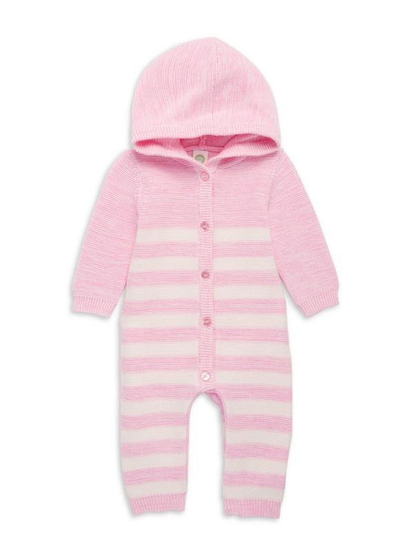 Baby Girl Hooded One Piece Crawler