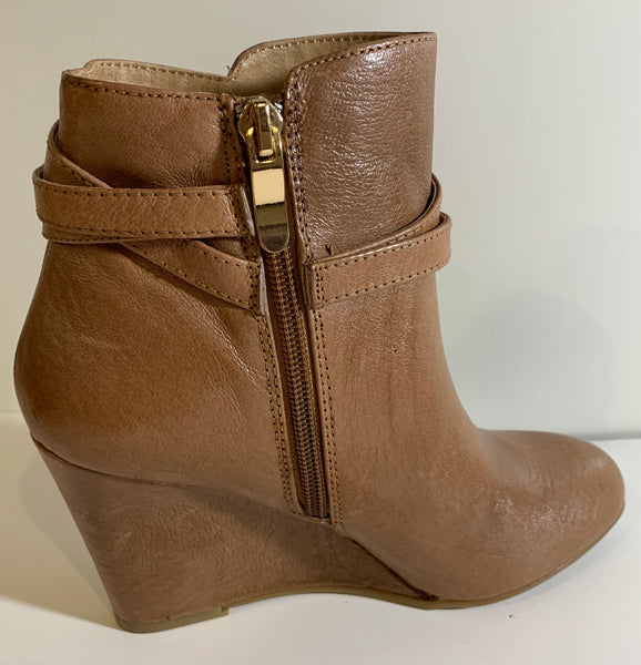 Wedge Cognac Brown Unleash Boot | Chinese Laundry