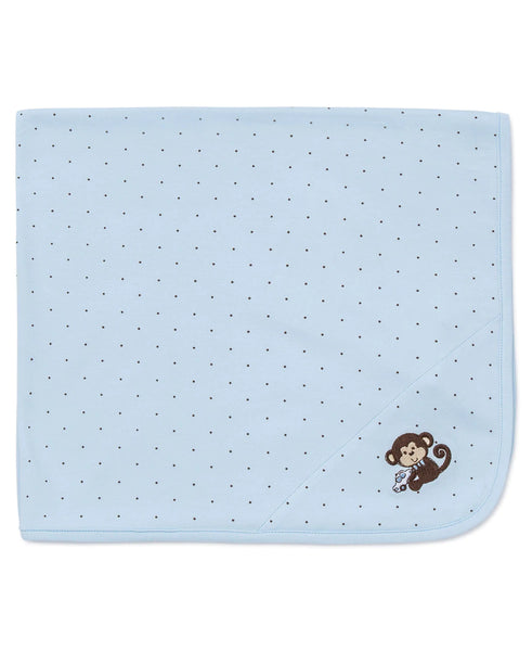 Little Monkey Tag Along Receiving Blanket - Little Me