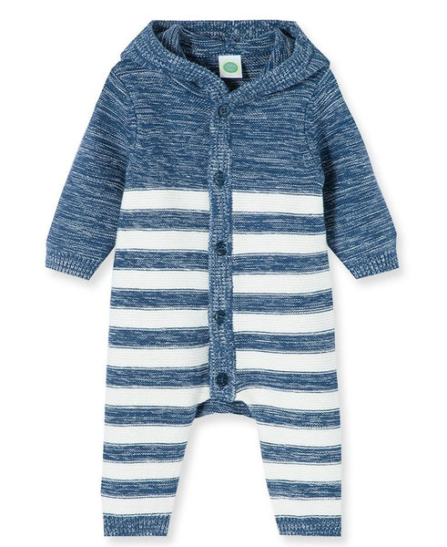 Hooded Sweater Onsie - Blue | Little Me