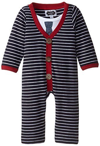 Cardigan One Piece with Snap Closure Bottoms | Mud Pie