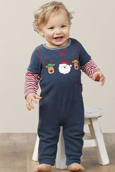 Red Nosed Santa Reindeer One Piece | Mud Pie