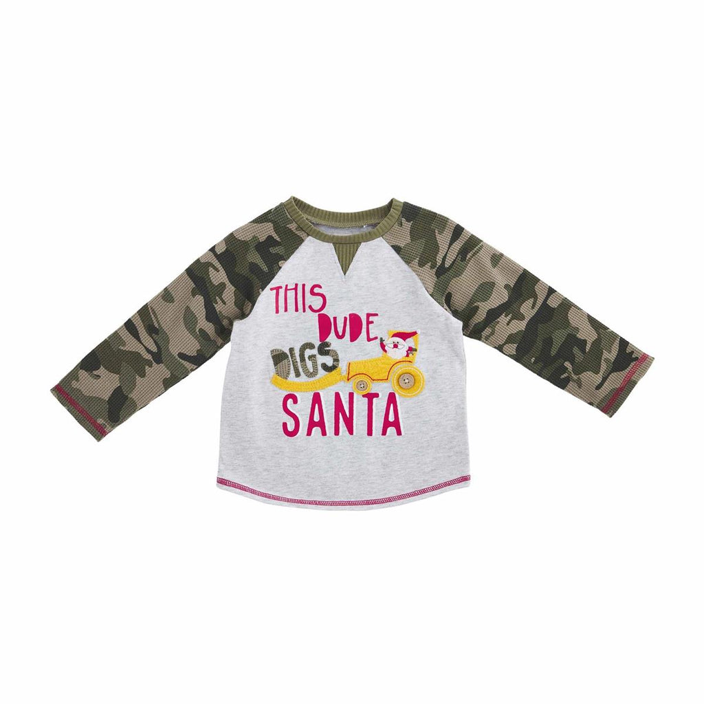 This Dude Santa Construction Tee | Mud Pie