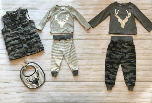 Deer Stag Two Piece Set | Mud Pie