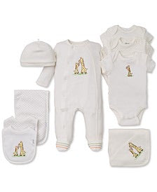 Little Giraffe Tag A Long Receiving Blanket - Little Me