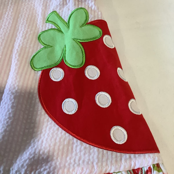 Strawberry Applique Dress | Millie Jay