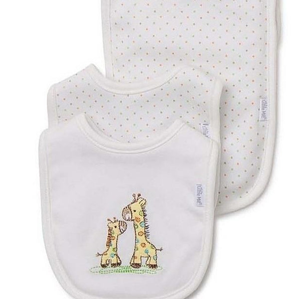 Little Giraffe Two Bibs and Burp Set | Little Me