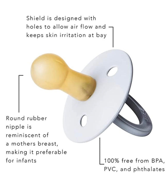 Bibs size 2 (6-18months) 2 Pack Ivory Pacifiers