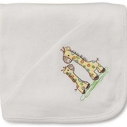 Little Giraffe Tag A Long Receiving Blanket - Little Me