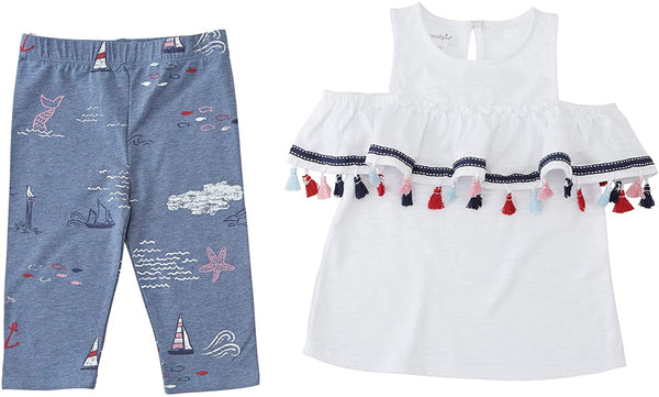 Sailing Capri Set with Tassels | Mud Pie