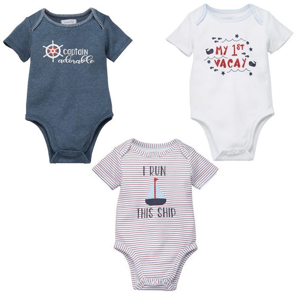 "My 1st Vacay" Onesie Crawler | Mud Pie