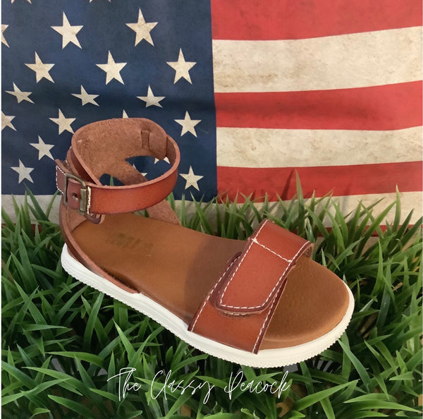 Adjustable Width Side Buckle Sandal | Mini Mia Little Kizzie