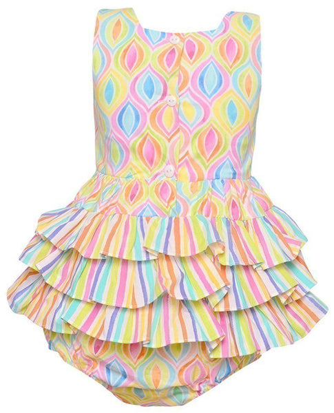 Multicolor Onesie with ruffles | Bonnie Baby
