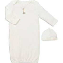 Little Giraffe Gender Neutral Gown and Hat | Little Me