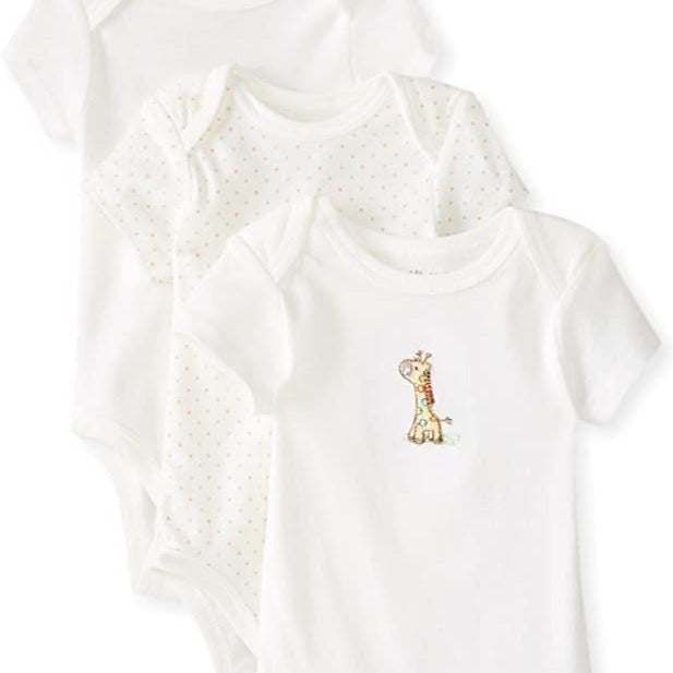 Little Giraffe Three Pack Bodysuits Crawlers | Little Me