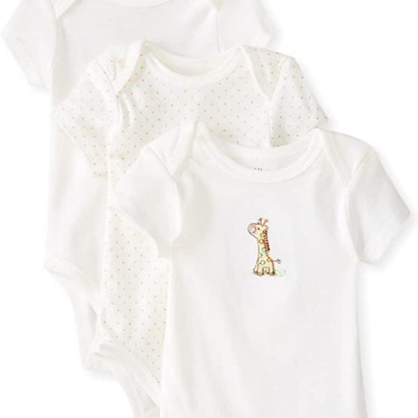 Little Giraffe Three Pack Bodysuits Crawlers | Little Me