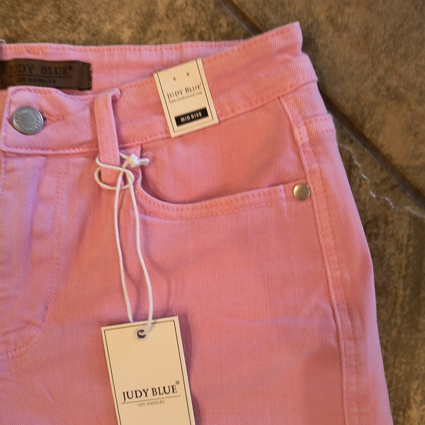 Judy Blue Pink Denim Shorts