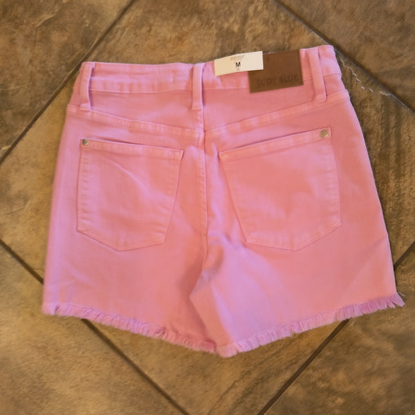 Judy Blue Pink Denim Shorts