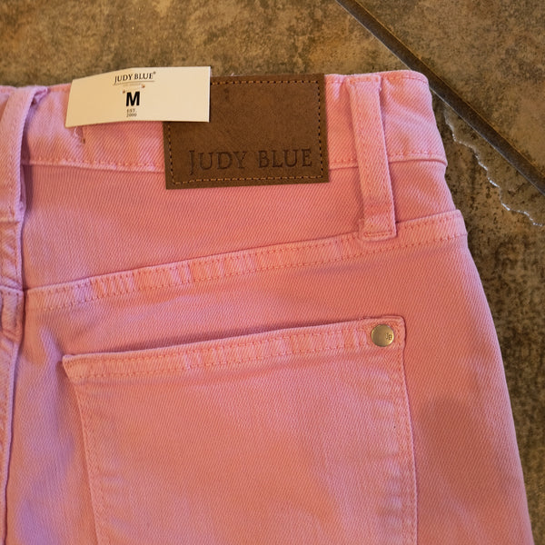 Judy Blue Pink Denim Shorts