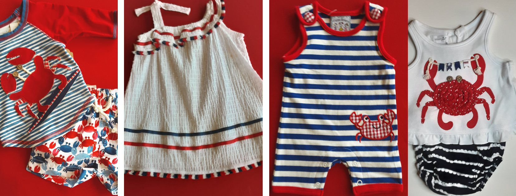 Patriotic Children's Clothing for infants, toddlers and girls 4-16 just in time for Memorial Day, Flag Day (Tuesday, June 14, 2022), July 4th, vacation and any other patriotic occasion.