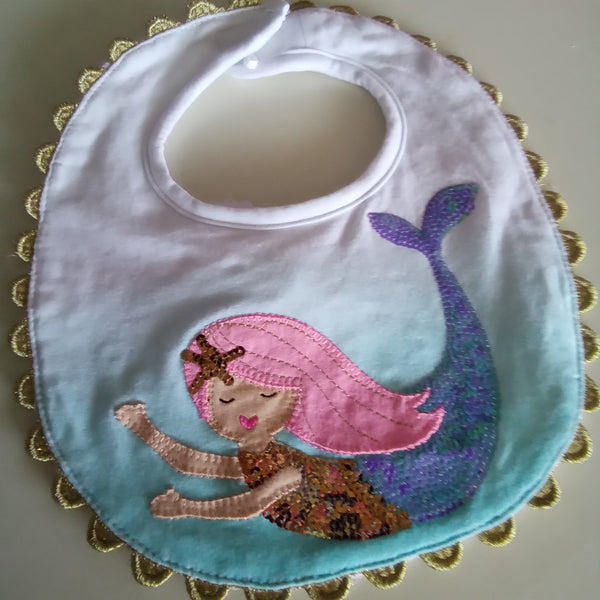 Mermaid Baby Bib | Mud Pie